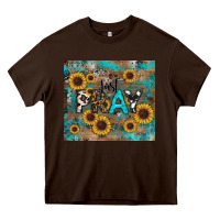 Chocolate Brown just pray tumbler Heavy Core Tee - RanaPortraitStore