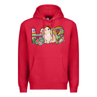 Cardinal Hop rabbit Premium Hoodie - NancyCooperArtShop