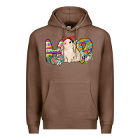 Chestnut Hop rabbit Premium Hoodie - NancyCooperArtShop