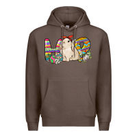 Coffee Hop rabbit Premium Hoodie - NancyCooperArtShop