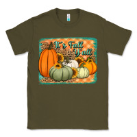 Army Green It's Fall y'all pumpkins halloween and sunflowers Classic Tee - Jasminsmagicworld