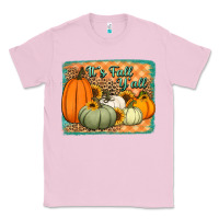 Bubblegum Pink It's Fall y'all pumpkins halloween and sunflowers Classic Tee - Jasminsmagicworld
