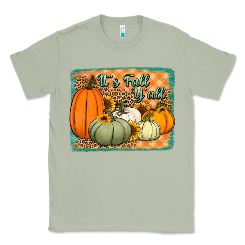 It's Fall Y'all Pumpkins Halloween And Sunflowers Classic Tee by Jasminsmagicworld | Teevron