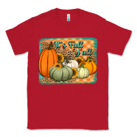Red It's Fall y'all pumpkins halloween and sunflowers Classic Tee - Jasminsmagicworld