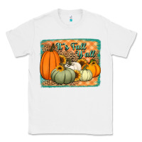 White It's Fall y'all pumpkins halloween and sunflowers Classic Tee - Jasminsmagicworld