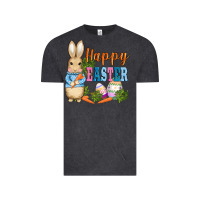 Vintage Black easter bunny egg and carrots Vintage Tee - AdoDesignShop