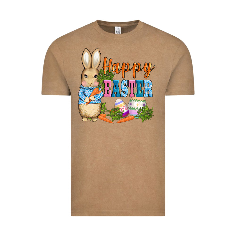 Easter Bunny Egg And Carrots Vintage Tee by AdoDesignShop | Teevron
