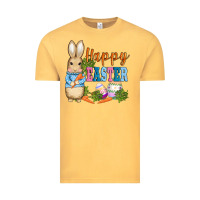 Vintage Mustard easter bunny egg and carrots Vintage Tee - AdoDesignShop