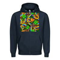 Navy St. Patricks rainbow seamless Zipper Hoodie - BundleAndBundleShop
