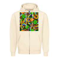 Sandshell St. Patricks rainbow seamless Zipper Hoodie - BundleAndBundleShop