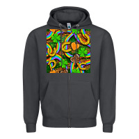 Smoke St. Patricks rainbow seamless Zipper Hoodie - BundleAndBundleShop
