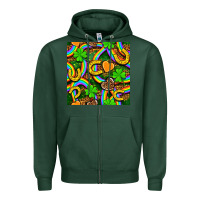 Sports Green St. Patricks rainbow seamless Zipper Hoodie - BundleAndBundleShop