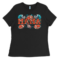 Black mama American football Ladies Tee - Zillion Design Studio