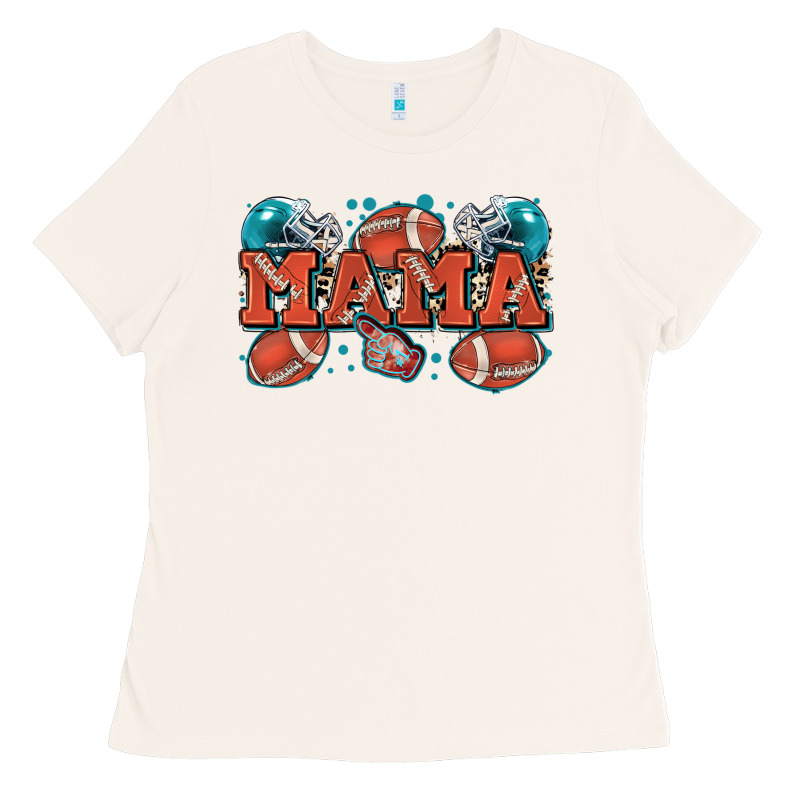 Mama American Football Ladies Tee by Zillion Design Studio | Teevron