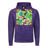 Cloud Purple geography class seamless pattern Vintage Hoodie - BundleAndBundleShop