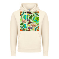 Vintage Artic geography class seamless pattern Vintage Hoodie - BundleAndBundleShop