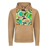 Vintage Camel geography class seamless pattern Vintage Hoodie - BundleAndBundleShop