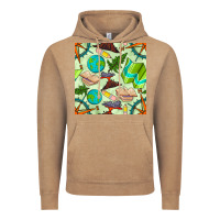 Vintage Coffee geography class seamless pattern Vintage Hoodie - BundleAndBundleShop