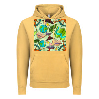 Vintage Mustard geography class seamless pattern Vintage Hoodie - BundleAndBundleShop