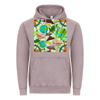 Vintage Zinc geography class seamless pattern Vintage Hoodie - BundleAndBundleShop