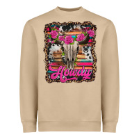 Mushroom howdy valentine's day bull skull Heavyweight Sweatshirt - Jasminsmagicworld