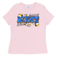 Bubblegum Pink aunt volleyball Ladies Tee - Zillion Design Studio