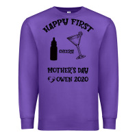 Purple Happy Fırst Cheers Mother's Day Owen 2020 Premium Sweatshirt - Bettercallsaul