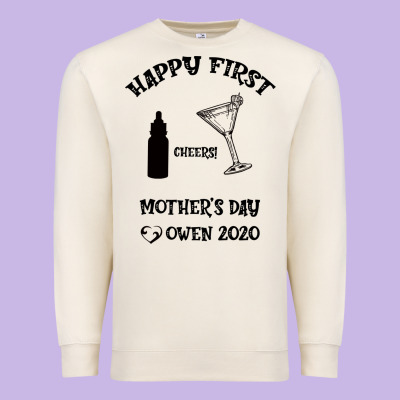 Happy Fırst Cheers Mother's Day Owen 2020 Premium Sweatshirt Designed By Bettercallsaul