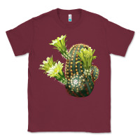 Burgundy nylon hedgehog cactus Classic Tee - LillyAllenDesigns