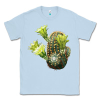 Dusty Blue nylon hedgehog cactus Classic Tee - LillyAllenDesigns
