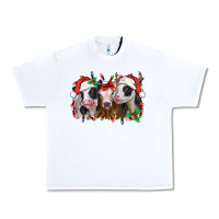 White funny christmas heifers Urban Heavy Tee - Jasminsmagicworld
