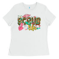 White scrub life Ladies Tee - texasbilliewilder