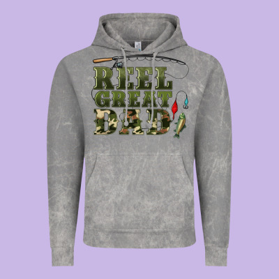 Reel Great Dad Vintage Hoodie Designed By Artiststas