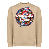 Mushroom Western American Babe Patriotic Heavyweight Sweatshirt - LillyAllenDesigns