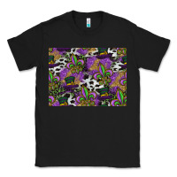 Black mardi gras celebration pattern Classic Tee - CowhideDigitalArt