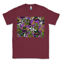Burgundy mardi gras celebration pattern Classic Tee - CowhideDigitalArt