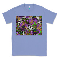 Colony Blue mardi gras celebration pattern Classic Tee - CowhideDigitalArt