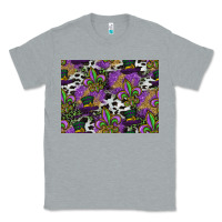 Heather Grey mardi gras celebration pattern Classic Tee - CowhideDigitalArt