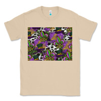 Mushroom mardi gras celebration pattern Classic Tee - CowhideDigitalArt