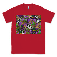 Red mardi gras celebration pattern Classic Tee - CowhideDigitalArt