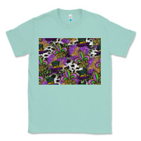 Seafoam mardi gras celebration pattern Classic Tee - CowhideDigitalArt