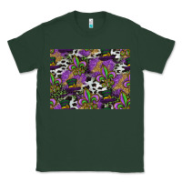 Sports Green mardi gras celebration pattern Classic Tee - CowhideDigitalArt