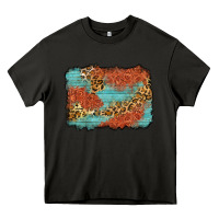 Asphalt western leopard tooled leather background Heavy Core Tee - Zillion Design Studio