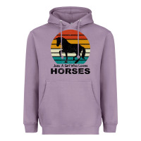 Lavender Just A Girl Who Loves Horses Heavyweight Hoodie - Bettercallsaul