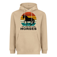 Mushroom Just A Girl Who Loves Horses Heavyweight Hoodie - Bettercallsaul