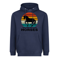 Navy Just A Girl Who Loves Horses Heavyweight Hoodie - Bettercallsaul