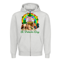 Dove Grey St. Patrick's Day Farm Animal Png Zipper Hoodie - BundleAndBundleShop