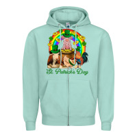 Seafoam St. Patrick's Day Farm Animal Png Zipper Hoodie - BundleAndBundleShop