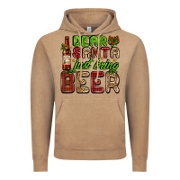 Vintage Coffee dear santa just bring a beer with a beer bottle Vintage Hoodie - AdoDesignShop
