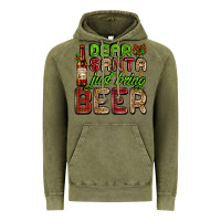 Vintage Olive dear santa just bring a beer with a beer bottle Vintage Hoodie - AdoDesignShop